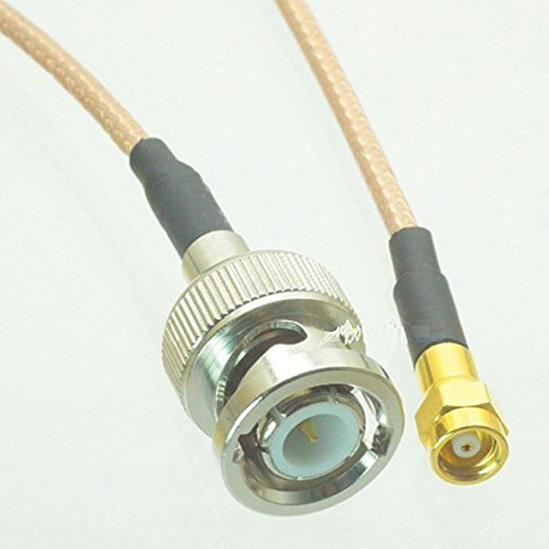 RG58 8inch RF pigtail BNC male plug pin to SMA male straight Cable jumper